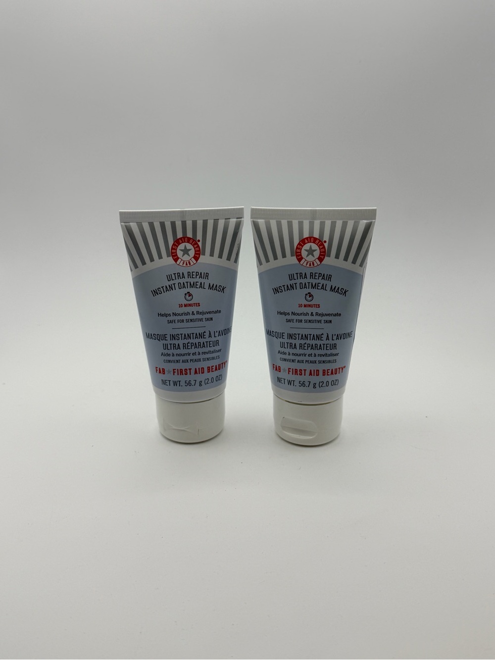 First Aid Beauty Ultra Repair Instant Oatmeal Mask 2 Oz NEW Authentic 2 pack